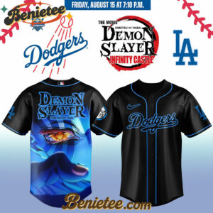 All Team MLB Los Angeles Dodgers x Demon Slayer Baseball Jersey 2025 v5, Custom Anime Trending, Gift For Anime Lovers