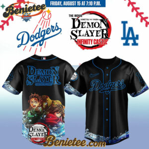 All Team MLB Los Angeles Dodgers x Demon Slayer Baseball Jersey 2025 v8, Custom Anime Trending, Gift For Anime Lovers