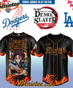 All Team MLB Los Angeles Dodgers x Demon Slayer Baseball Jersey 2025 v9, Custom Anime Trending, Gift For Anime Lovers
