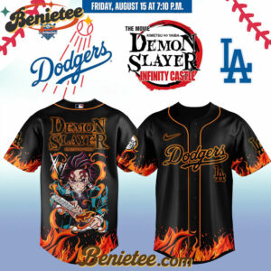 All Team MLB Los Angeles Dodgers x Demon Slayer Baseball Jersey 2025 v9, Custom Anime Trending, Gift For Anime Lovers