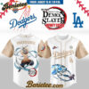 All Team MLB Los Angeles Dodgers x Demon Slayer Hashibira Inosuke Baseball Jersey 2025, Custom Anime Trending, Gift For Anime Lovers