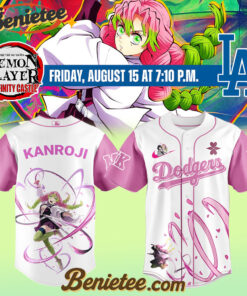 All Team MLB Los Angeles Dodgers x Demon slayer Baseball Jersey, Custom Anime Trending, Gift For Anime Lovers