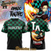 All Team MLB Los Angeles Dodgers x Demon slayer Kamado Tanjiro Tshirt v2, Custom Anime Trending, Gift For Anime Lovers