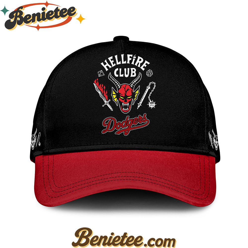 All Team MLB Los Angeles Dodgers x Hellfire Club Redline Pinstripe Stranger Things Baseball Jersey - Image 4