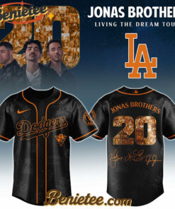 All Team MLB Los Angeles Dodgers x Jonas Brothers Tour 2025 Baseball Jersey Editions Limited,
