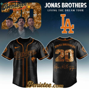 All Team MLB Los Angeles Dodgers x Jonas Brothers Tour 2025 Baseball Jersey Editions Limited,