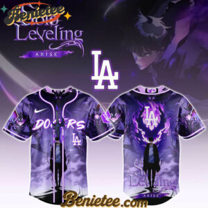 All Team MLB Los Angeles Dodgers x Solo Leveling Baseball Jersey