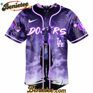 All Team MLB Los Angeles Dodgers x Solo Leveling Baseball Jersey