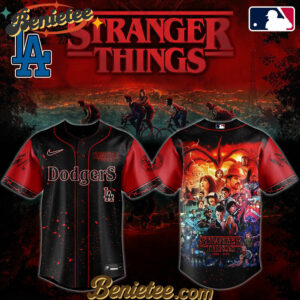 All Team MLB Los Angeles Dodgers x Stranger Things Baseball Jersey 2025 Editions Limited