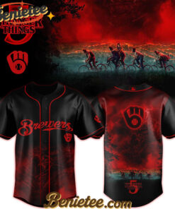 All Team MLB Milwaukee Brewers x Stranger Things Baseball Jersey 2025 Editions Limited