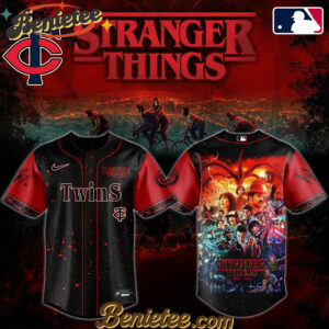 All Team MLB Minnesota Twins x Stranger Things Baseball Jersey 2025 Editions Limited