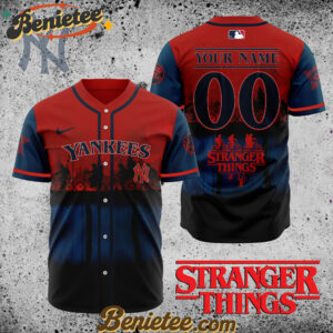 All Team MLB New York Yankees X Stranger Things Baseball Jersey