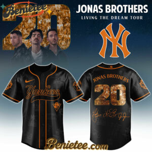 All Team MLB New York Yankees x Jonas Brothers Tour 2025 Baseball Jersey Editions Limited,