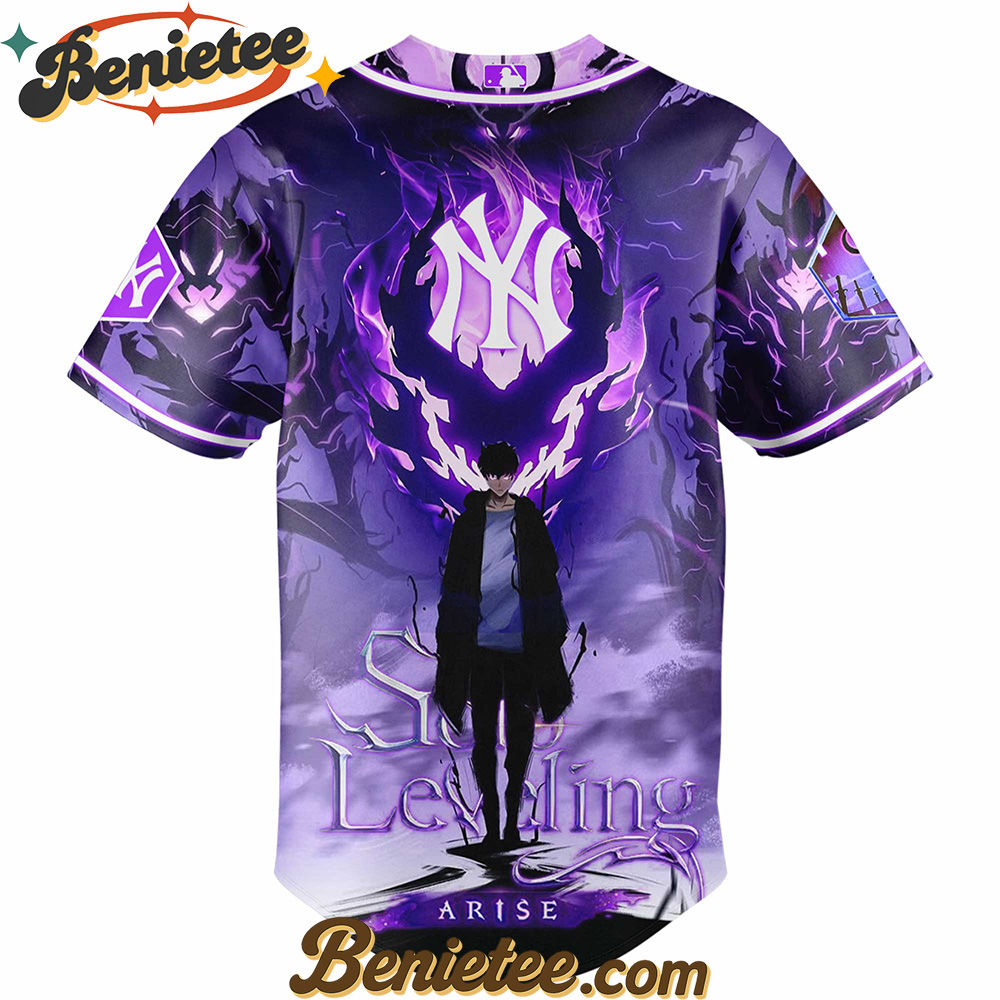 All Team MLB New York Yankees x Solo Leveling Baseball Jersey