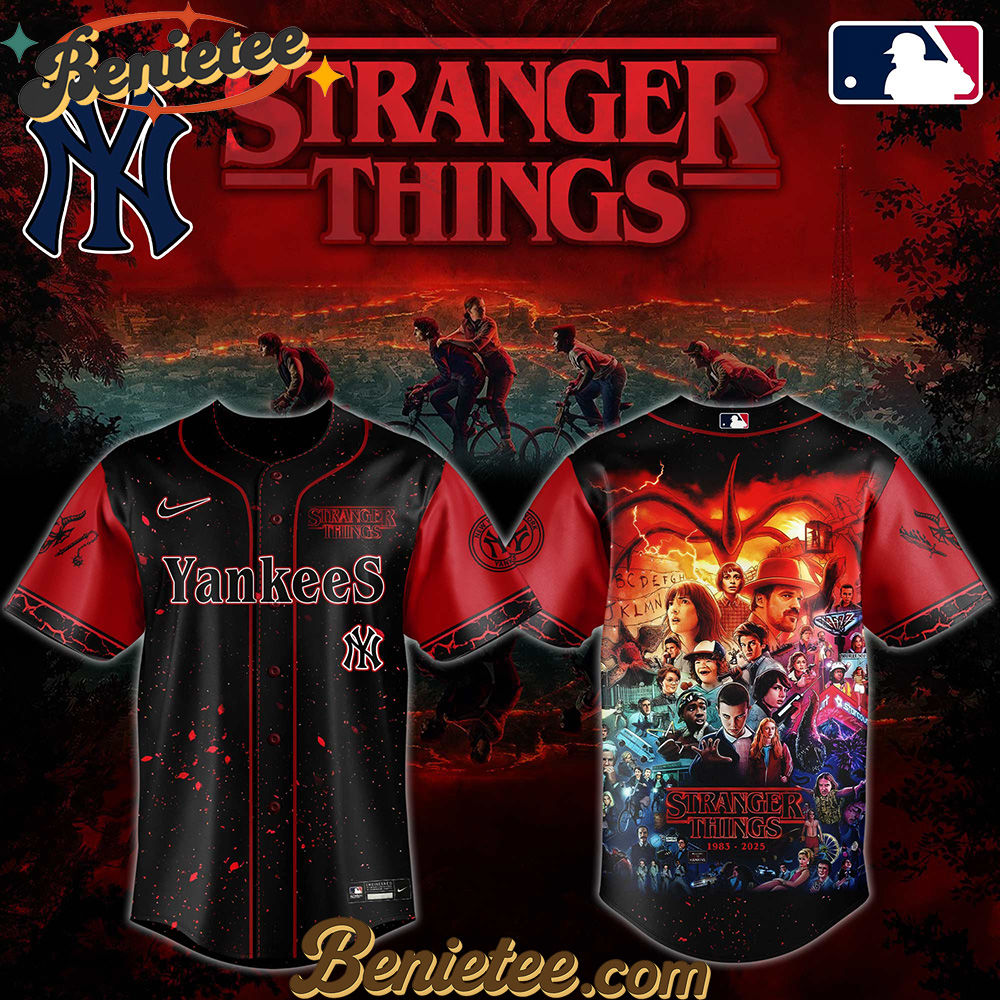 All Team MLB New York Yankees x Stranger Things Baseball Jersey 2025 Editions Limited - Image 3