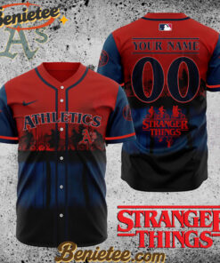 All Team MLB Oakland Athletics X Stranger Things Baseball Jersey