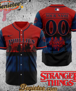 All Team MLB Philadelphia Phillies X Stranger Things Baseball Jersey