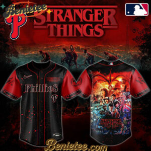 All Team MLB Philadelphia Phillies x Stranger Things Baseball Jersey 2025 Editions Limited