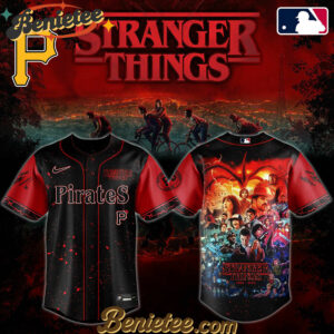 All Team MLB Pittsburgh Pirates x Stranger Things Baseball Jersey 2025 Editions Limited