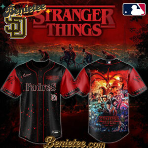 All Team MLB San Diego Padres x Stranger Things Baseball Jersey 2025 Editions Limited