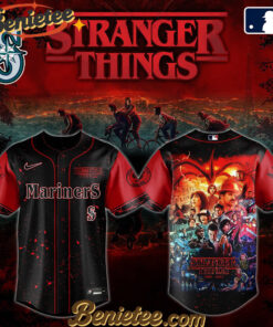 All Team MLB Seattle Mariners x Stranger Things Baseball Jersey 2025 Editions Limited
