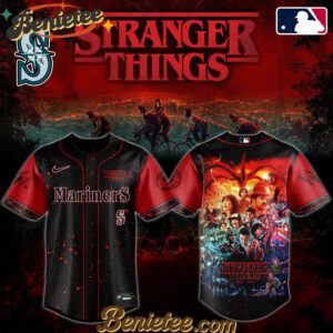 All Team MLB Seattle Mariners x Stranger Things Baseball Jersey 2025 Editions Limited