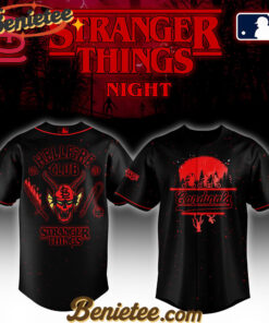 All Team MLB St. Louis Cardinals x Stranger Things Night Baseball Jersey Limited Edition