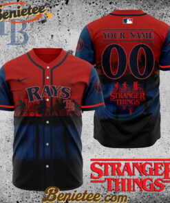 All Team MLB Tampa Bay Rays X Stranger Things Baseball Jersey