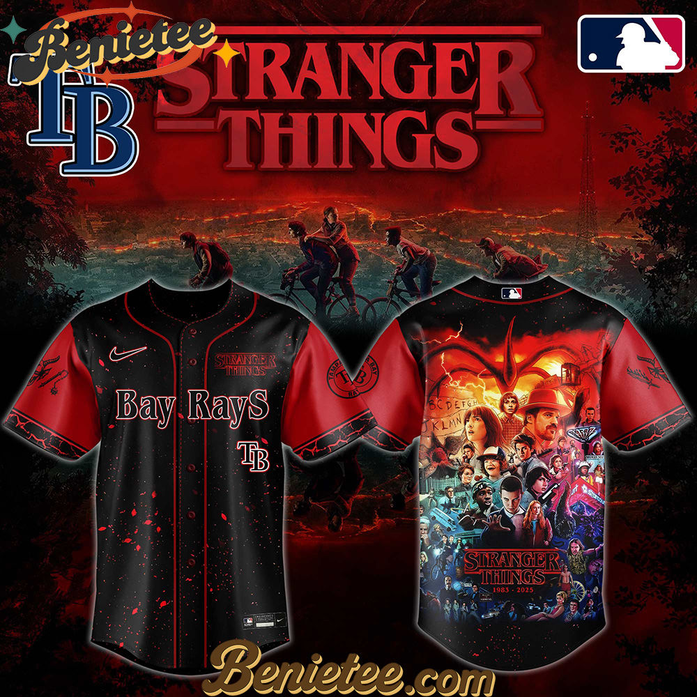 All Team MLB Tampa Bay Rays x Stranger Things Baseball Jersey 2025 Editions Limited