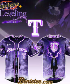 All Team MLB Texas Rangers x Solo Leveling Baseball Jersey