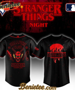 Alternative view of All Team MLB Toronto Blue Jays x Stranger Things Night Baseball Jersey Limited Edition