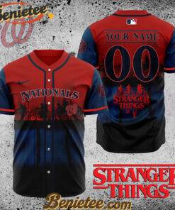 All Team MLB Washington Nationals X Stranger Things Baseball Jersey