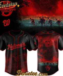All Team MLB Washington Nationals x Stranger Things Baseball Jersey 2025 Editions Limited