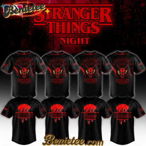 All Team MLB x Stranger Things Night Baseball Jersey Limited Edition
