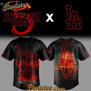 Los Angeles Dodgers MLB x Stranger Things Tentacles Baseball Jersey