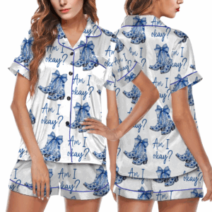 Am I Ok Silk Satin Pajamas Set For Women