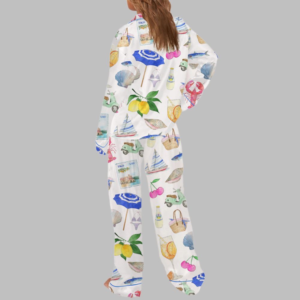 Amalfi Coast Italy Summer Pajama Set - Image 3