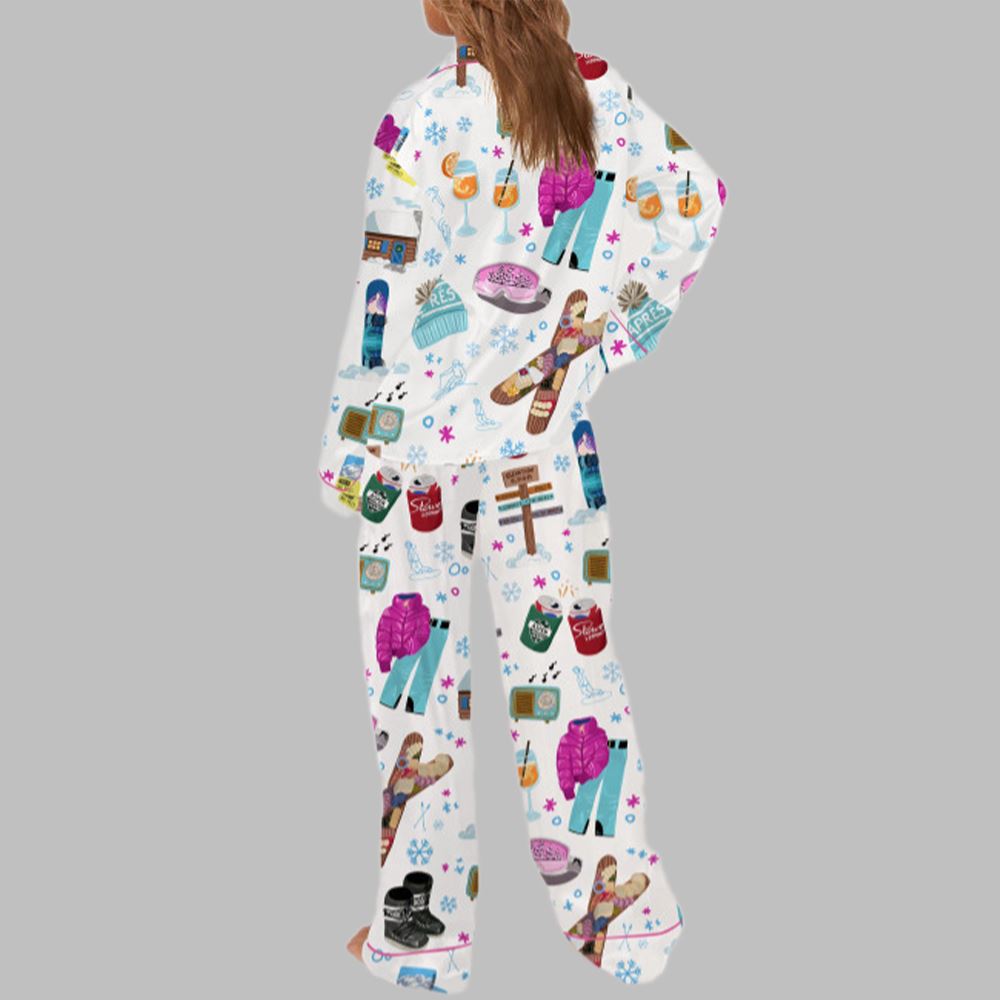 Apres Ski Holiday Pajama Set For Women - Image 3