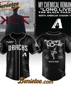 Arizona Diamondbacks x My Chemical Romance 'Long Live The Black Parade' North American Stadium Tour Baseball Jersey,