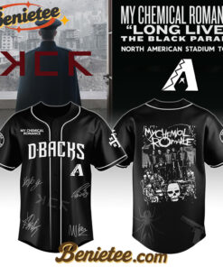 Arizona Diamondbacks x My Chemical Romance 'Long Live The Black Parade' North American Stadium Tour Baseball Jersey,