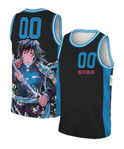 The Water Hashira BasketballJersay, Anime Demon Slayer, Custom Number