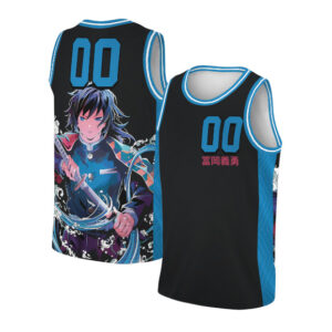 The Water Hashira BasketballJersay, Anime Demon Slayer, Custom Number