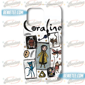 Coraline Phone Case, Button Eyes Phone Cover, Halloween Gift