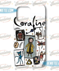 Coraline Phone Case, Button Eyes Phone Cover, Halloween Gift