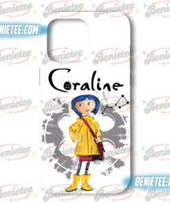 Coraline and Wybie Couple Tough phone Case, Coraline Phone Case, Button Eyes Phone Cover, Halloween Gift, Couple Movie Gift