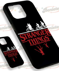 Alternative view of Stranger Thing movie Phone cover, Eleven Dustin Mike Will Billy Eddie, Hawkins Phone Case