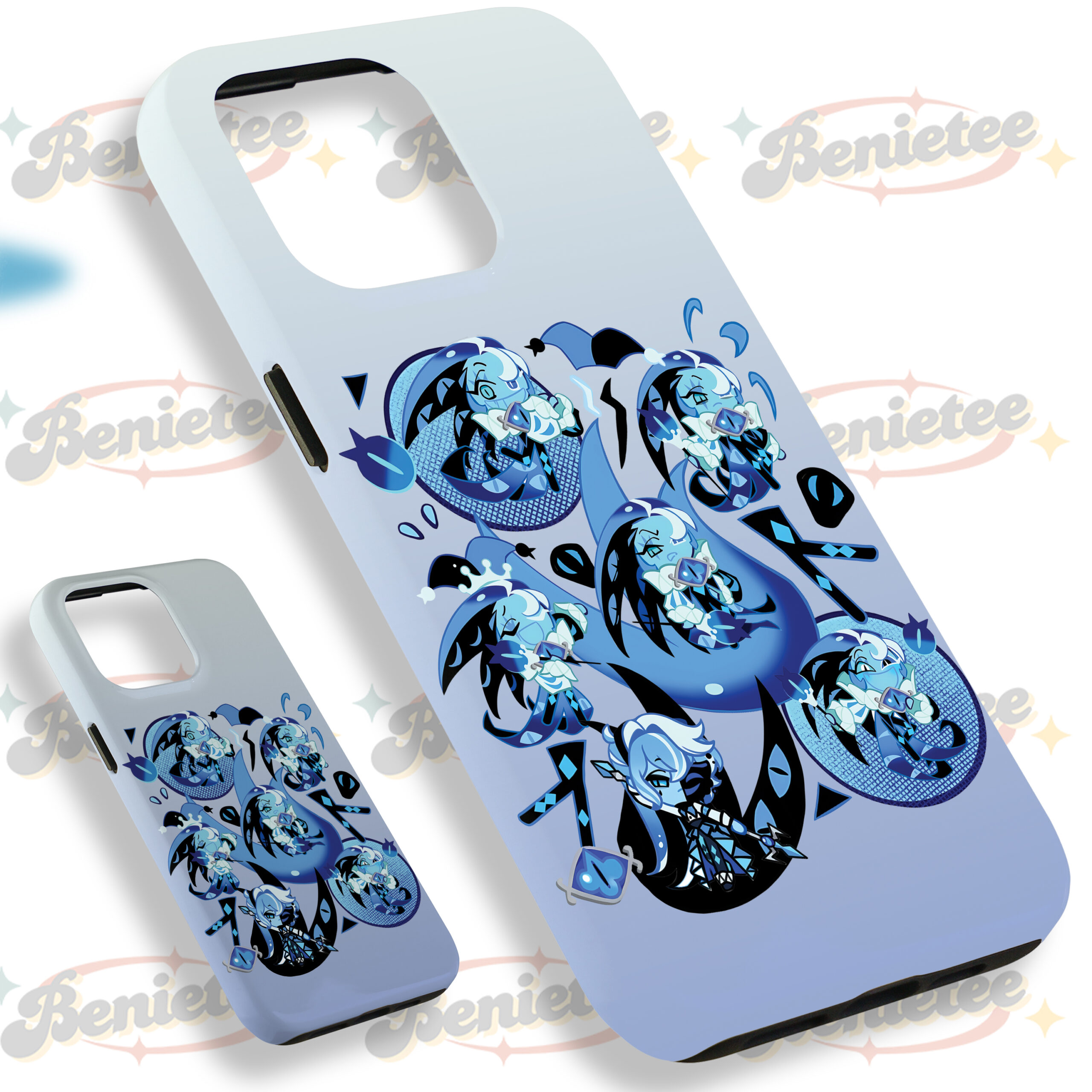 Cookie Shadow Milk Case Phone, Cookie Cover, Cute Gift for Birthday, Cookie Shadow Tough Case Phone