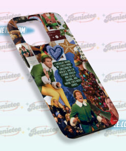 Alternative view of Elf collage iPhone Case, Buddy the Elf background iPhone Case, Gift for Christmas
