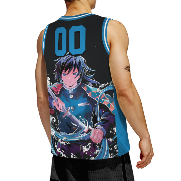 The Water Hashira BasketballJersay, Anime Demon Slayer, Custom Number - Image 4