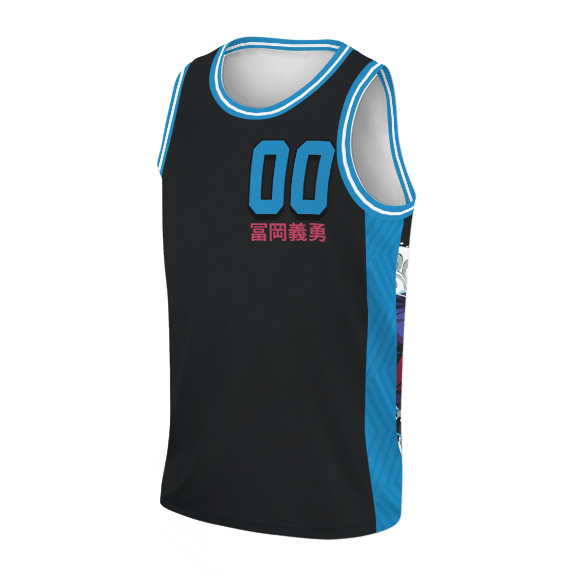 The Water Hashira BasketballJersay, Anime Demon Slayer, Custom Number - Image 3